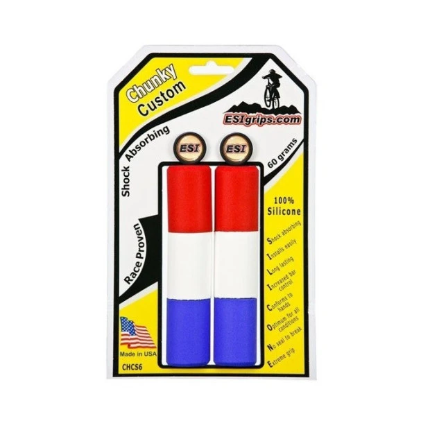 ESI Grips Grips ESI Chunky - Bleu/Blanc/Rouge 1 ESI Grips Grips ESI Chunky - Bleu/Blanc/Rouge
