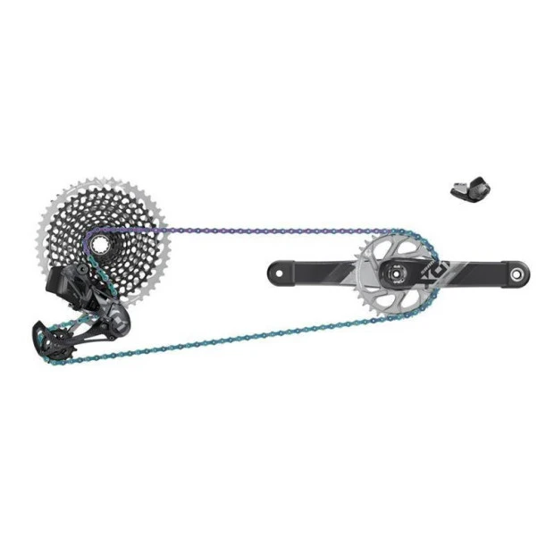 Groupe SRAM X01 Eagle AXS DUB - Manivelles 170 Mm 1 Groupe SRAM X01 Eagle AXS DUB - Manivelles 170 Mm