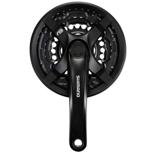 Pédalier VTT Shimano Tourney FC-TY501 - Triple Plateaux - 24/34/42 Dents 1 Pédalier VTT Shimano Tourney FC-TY501 - Triple Plateaux - 24/34/42 Dents