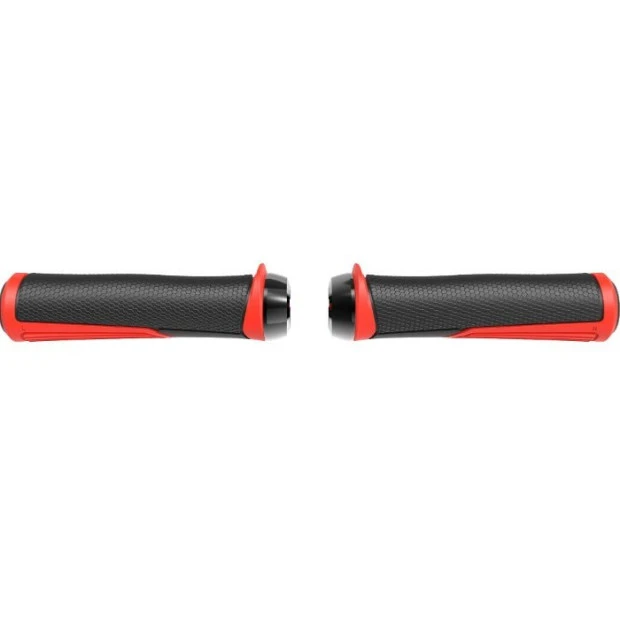 Poignées VTT BBB Cobra 142mm - Rouge/Noir 1 Poignées VTT BBB Cobra 142mm - Rouge/Noir